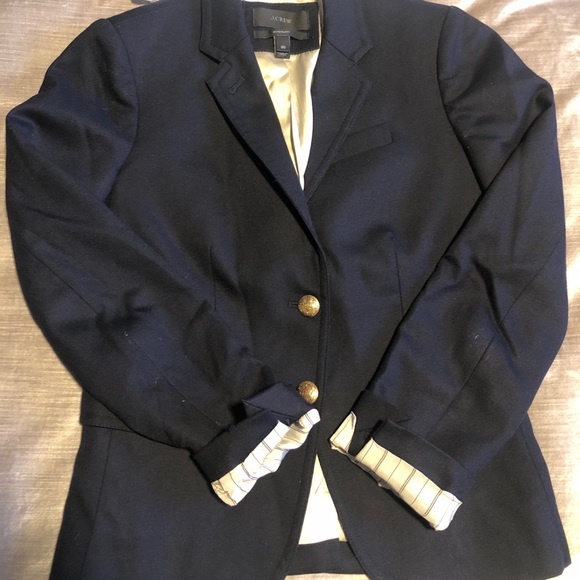 J.Crew Schoolboy Wool Blazer Nazy sz00 - Picture 5 of 5